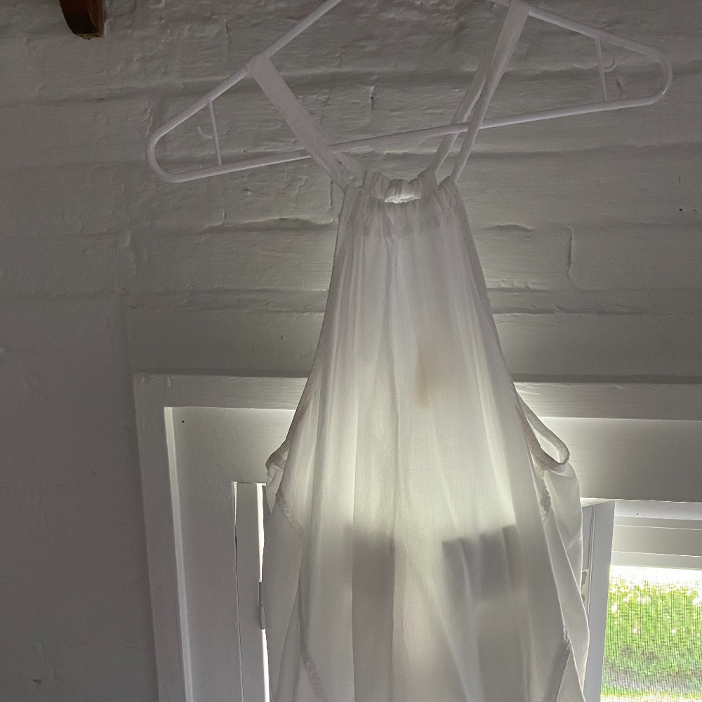 White Halter Blouse